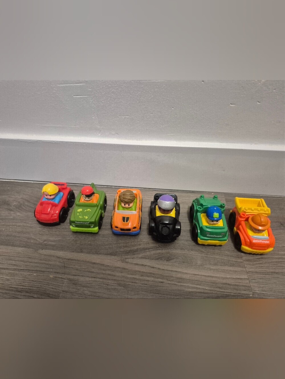 Set Of 6 Little People Wheelies